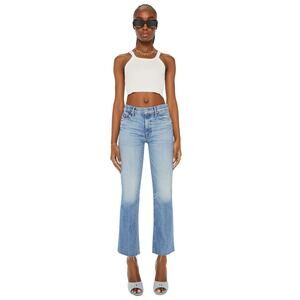 MOTHER Denim Outsider Flood Fray in Are We There Yet Size 24